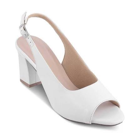 Shoetopia Women Cream-Coloured Solid Heels